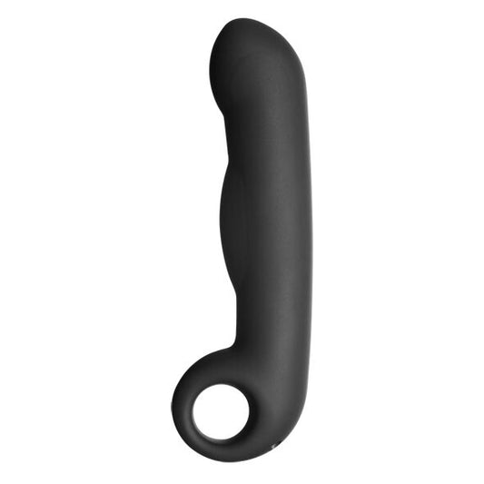 ELECTROSTIM - OVID BLACK SILICONE DILDO