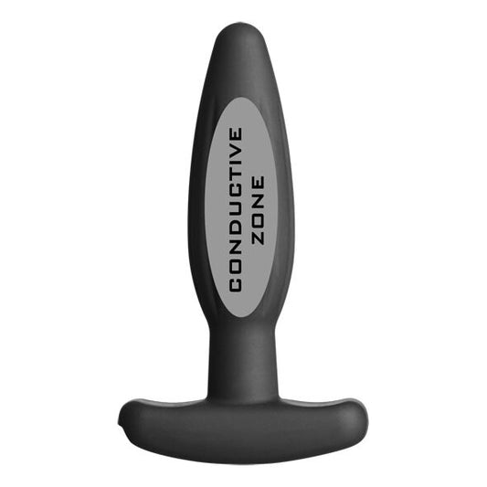 ELECTRASTIM - SMALL BLACK ROCKER SILICONE BUTT PLUG