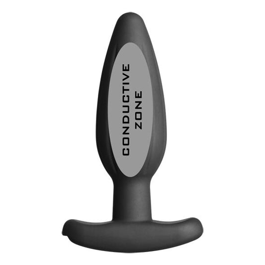 ELECTRASTIM - MEDIUM ROCKER BLACK SILICONE BUTT PLUG
