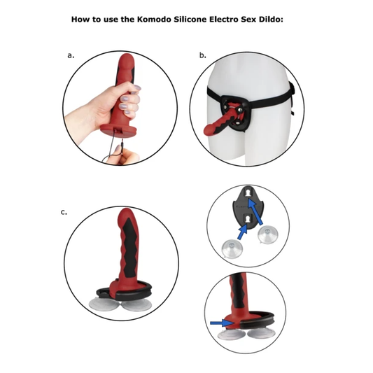 ELECTROSTIM - SILICONE FUSION KOMODO DILDO