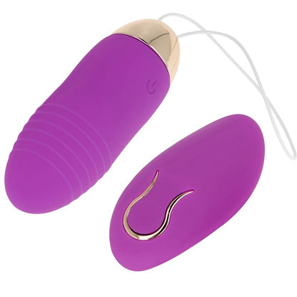 OHMAMA - HUEVO VIBRADOR CON CONTROL REMOTO 10 VELOCIDADES MORADO
