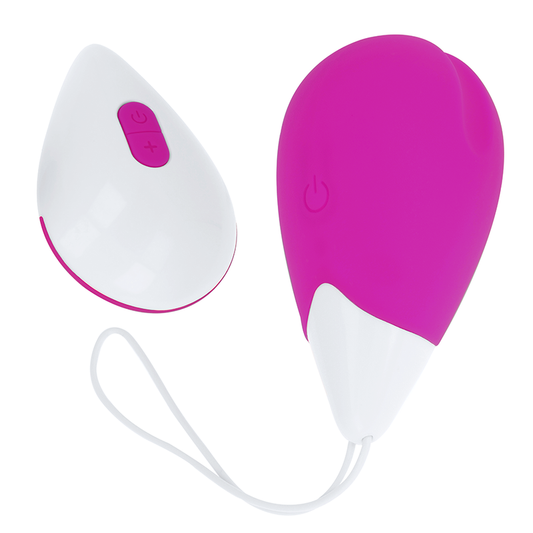 OHMAMA - 10-WAY VIBRATING EGG - PURPLE AND WHITE