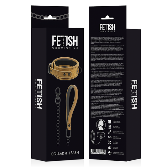 FETISH SUBMISSIVE ORIGIN - NEOPRENE LINED CHAIN NECKLACE
