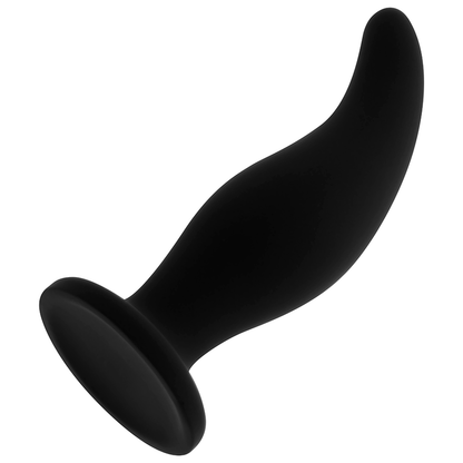 OHMAMA - CURVED SILICONE ANAL PLUG, P POINT 12 CM