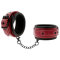 Fetish Submissive Dark Room - Algemas De Couro Vegano Com Forro De Neoprene