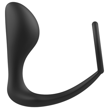 ADDICTED TOYS - BLACK SILICONE RING ANAL PLUG